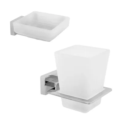 Набор Стакан Veragio Ramba VR.RMB-4940.CR + Мыльница VR.RMB-4950.CR