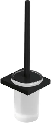 Ершик для унитаза Kludi Vela C 3197439 настенный, черный, с подставкой и держателем