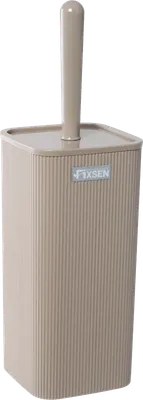Ершик для унитаза Fixsen Brown FX-403-5 напольный, бежевый, с подставкой