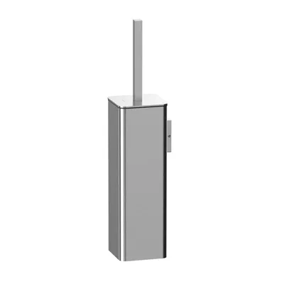 Ершик для унитаза WHITECROSS Cubo CU2472NIB настенный, никель, с подставкой и держателем