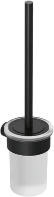 Ершик для унитаза Kludi Vela R 5897439 настенный, черный, с подставкой и держателем
