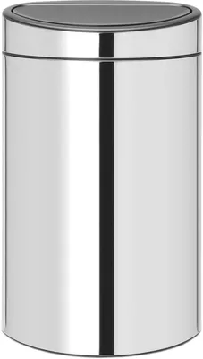 Мусорное ведро Brabantia Touch Bin New 112881 40 л, для кухни, хром