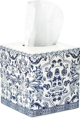 Коробка для салфеток Kassatex Orsay Blue AOR-TH-BLU настольная