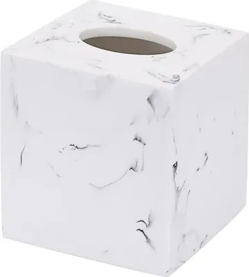 Коробка для салфеток Kassatex Arabesco white/black настольная