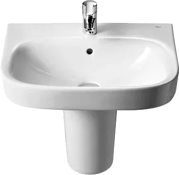 Раковина Roca Debba 60x48 белая, с полупьедесталом