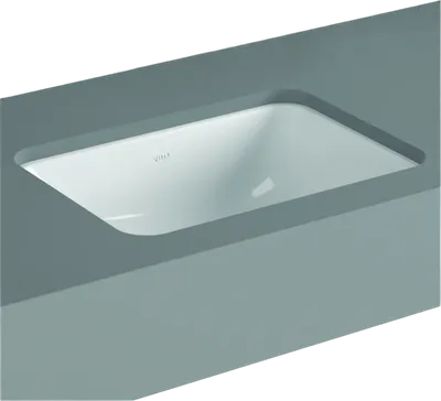 Раковина встраиваемая снизу VitrA S20 5474B003-0618 50 глянцевая белая, прямоугольная