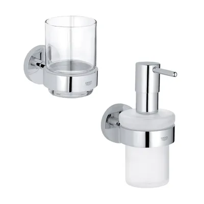 Набор Стакан Grohe Essentials 40447001 + Дозатор 40448001
