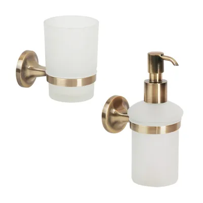 Набор Стакан Veragio Oscar OSC-5240.BR + Дозатор OSC-5270.BR