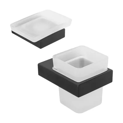 Набор Стакан Cezares Slider SLIDER-TUMS-GM + Мыльница SLIDER-SODS-GM