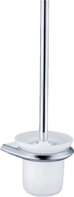 Ершик для унитаза Cezares Liner TBS-V-01 настенный, хром, с подставкой и держателем