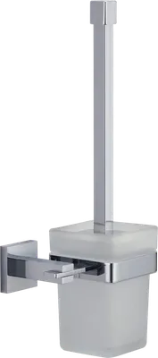 Ершик для унитаза Savol 65 S-06594A настенный, хром, с подставкой и держателем