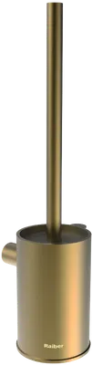 Ершик для унитаза Raiber Graceful RPG-80010 настенный, золото, с подставкой и держателем
