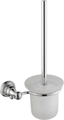 Ершик для унитаза Sapho Diamond 1317-08 настенный, хром, с подставкой и держателем