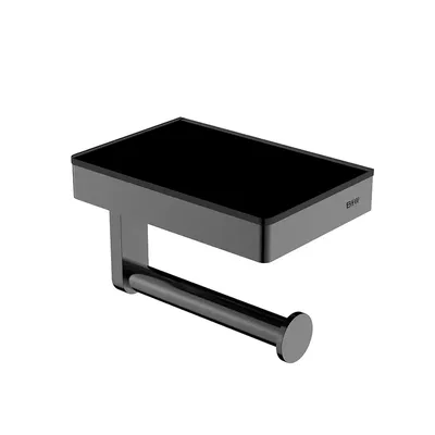 Держатель для туалетной бумаги Black&White Gravity 9620GM настенный, оружейная сталь