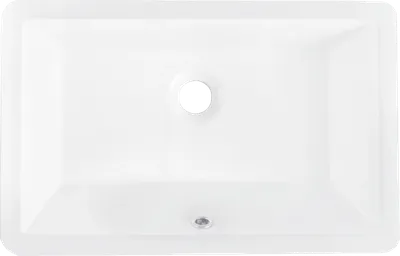 Раковина встраиваемая снизу BelBagno BB1009 53 белая, прямоугольная, фаянс