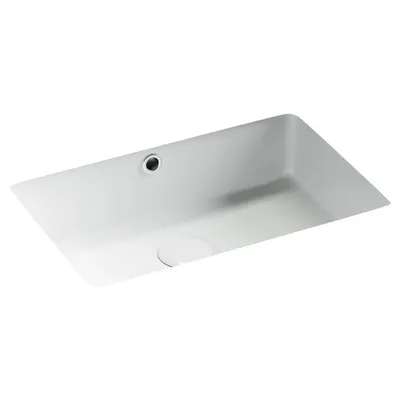 Раковина встраиваемая снизу Ceramicanova Era CN15003 46 глянцевая белая, прямоугольная