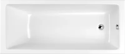 Акриловая ванна WHITECROSS Wave 120x70 см, встраиваемая, белый глянец, на ножках