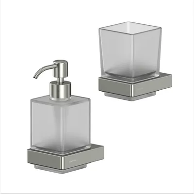 Набор Стакан WHITECROSS Cubo CU2430NIB + Дозатор CU2440NIB