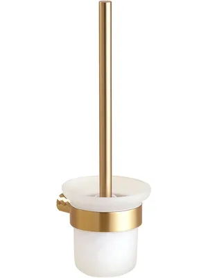 Ершик для унитаза Bemeta Zyra 174113010 настенный, золото, с подставкой и держателем