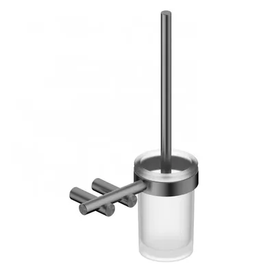 Ершик для унитаза Abber Osten 316 AA1832BGG настенный, вороненая сталь, с подставкой и держателем