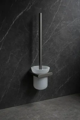 Ершик для унитаза Knotlor TB101GM, оружейная сталь