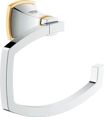 Держатель для туалетной бумаги Grohe Grandera 40625IG0 настенный, хром, золото (уценка: выставочный экземпляр, без коробки, царапины)