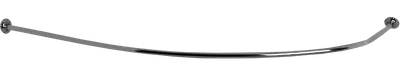 Угловой карниз для ванны Triton Мадрид 150x95 см, дугообразный, глянцевый хром