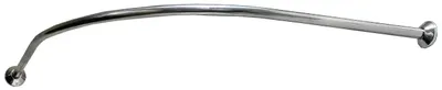 Угловой карниз для ванны GoGo Standart C0150 150x150 см, дугообразный, глянцевый хром
