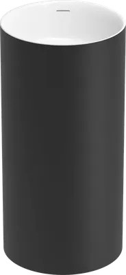 Раковина напольная Wellsee Chalice Perfection 230613000 45 глянцевая белыая, матовая черная, круглая