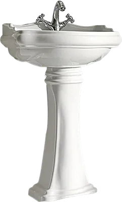 Раковина Kerasan Retro 104501 55 белая, с пьедесталом