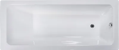 Чугунная ванна Wotte Line Plus1 180x80 см, пристенная, белая, на ножках