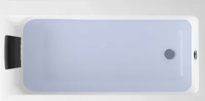 Акриловая ванна Lavinia Boho Catani R 160x80 см, правая, встраиваемая, белый глянец, с каркасом, с подголовником