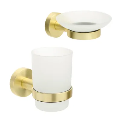 Набор Стакан Fixsen Comfort Gold 87006 + Мыльница 87008