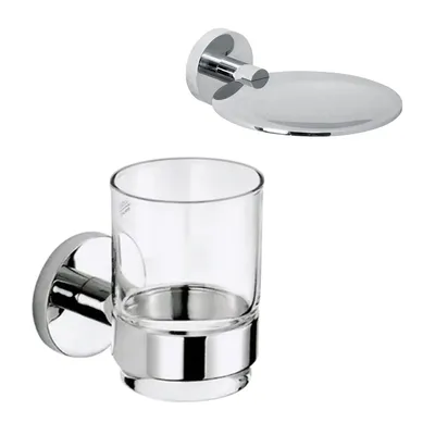 Набор Стакан Nofer Brass 16356B + Мыльница 16362.B