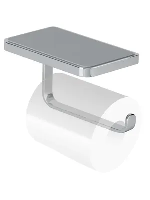 Держатель для туалетной бумаги Splendy Inspiration S IS4063SVCR настенный, хром, с полкой
