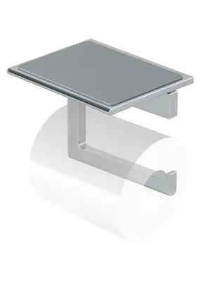 Держатель для туалетной бумаги Splendy Inspiration R IR4063SVCR настенный, хром, с полкой