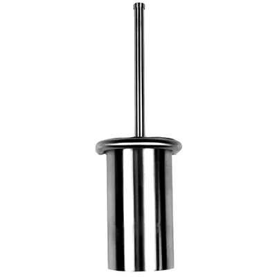 Ершик для унитаза Nofer Classic 09077.S настенный, сталь, с подставкой и держателем