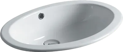Раковина встраиваемая сверху Simas Top e lavabi d'arredo S50P bi 55 bi, овальная