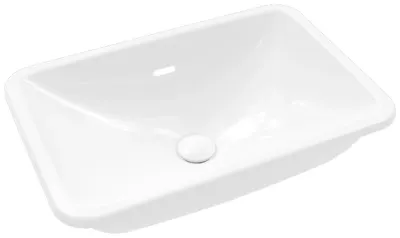 Раковина встраиваемая сверху Villeroy & Boch Loop & friends 4A650001 60 альпийский белый, прямоугольная