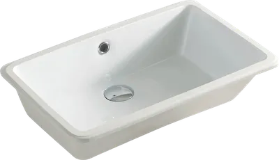 Раковина встраиваемая снизу ArtCeram Gea GEL001 01 00 53 белая, прямоугольная