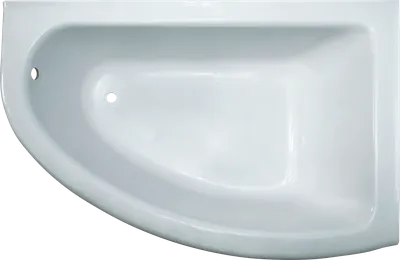 Ванна из искусственного камня Marmo Bagno Альба R 105x170 см, угловая, правая, пристенная, белая, асимметричная, на ножках