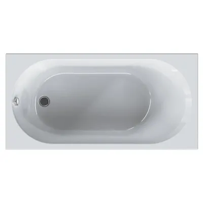 Акриловая ванна AM.PM X-Joy W94A 140x70 см, пристенная, белая, с каркасом, с экраном