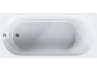 Акриловая ванна AM.PM X-Joy W94A-150-070W-A 150x70 см, пристенная, белая, с каркасом