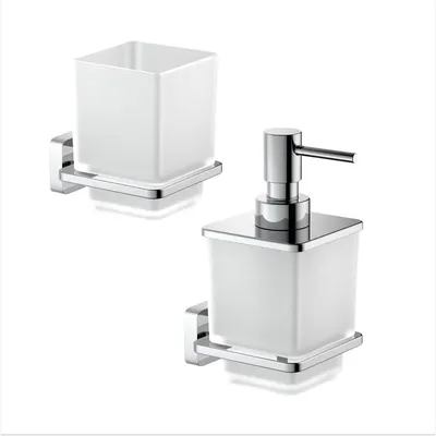 Набор Стакан AQUATEK Либра AQ4304CR + Дозатор AQ4305CR