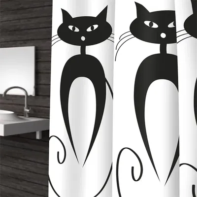 Штора для ванной Bacchetta Cats 180х200