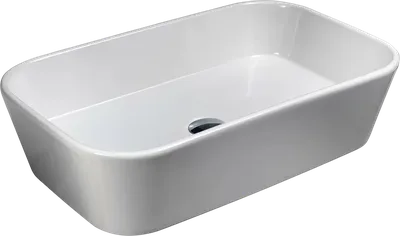 Накладная раковина beWash Albano 66 белая, прямоугольная, фаянс