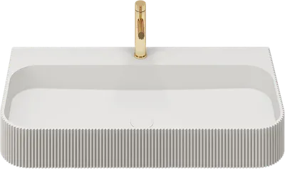 Раковина подвесная Vincea VWB-6SG75MW 75 матовая белая, прямоугольная, искусственный камень