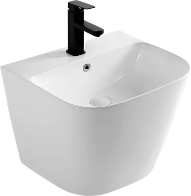 Раковина подвесная SantiLine SL-4023 51 глянцевая белая, прямоугольная, фаянс