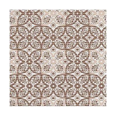 Коврик Vilina Преображение 7093-205PT-brown 80x1500 см, для ванной, коричневый, рисунок