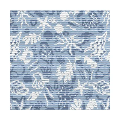 Коврик Vilina Standart 67170-V37-blue 80x1500 см, для ванной, синий, рисунок
